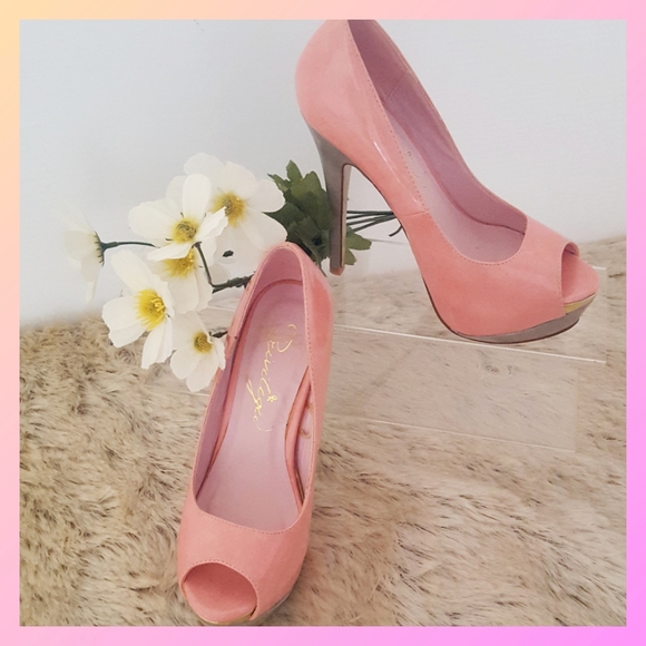 Privileged Pump Heels☆Colorblock Platform Pump Heels - Picture 3 of 6